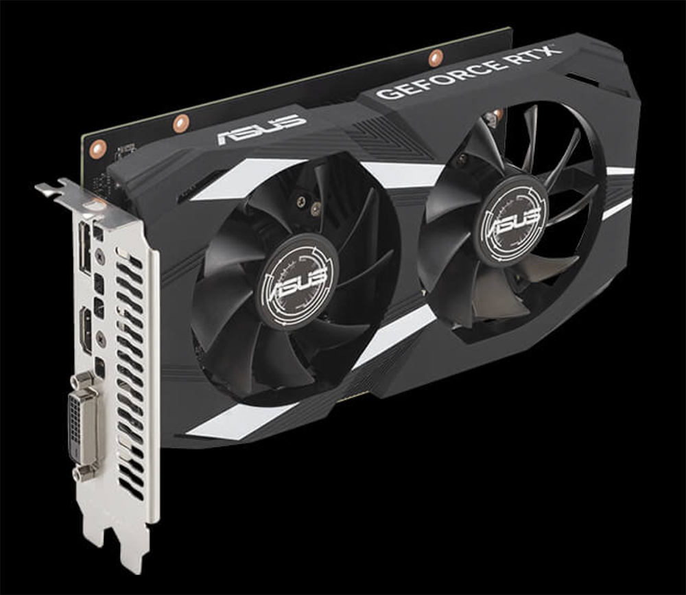 ASUS RTX3050 6GB DUAL RTX3050-O6G GDDR6 96bit HDMI DVI DP PCIe 16X v4.0