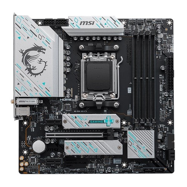 MSI B650M GAMING PLUS WIFI-6E DDR5 HDMI DP PCIe 16X v4.0 AM5 mATX