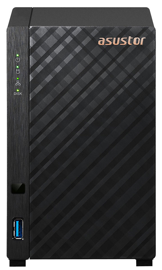 ASUSTOR 2diskli Realtek QC-1GB RAM-Gigabit Nas Server AS1102TL