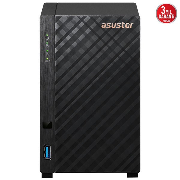 ASUSTOR 2diskli Realtek QC-1GB RAM-Gigabit Nas Server AS1102TL ikinci görünüm