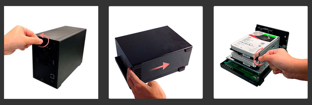 ASUSTOR 2diskli Realtek QC-1GB RAM-Gigabit Nas Server AS1102TL