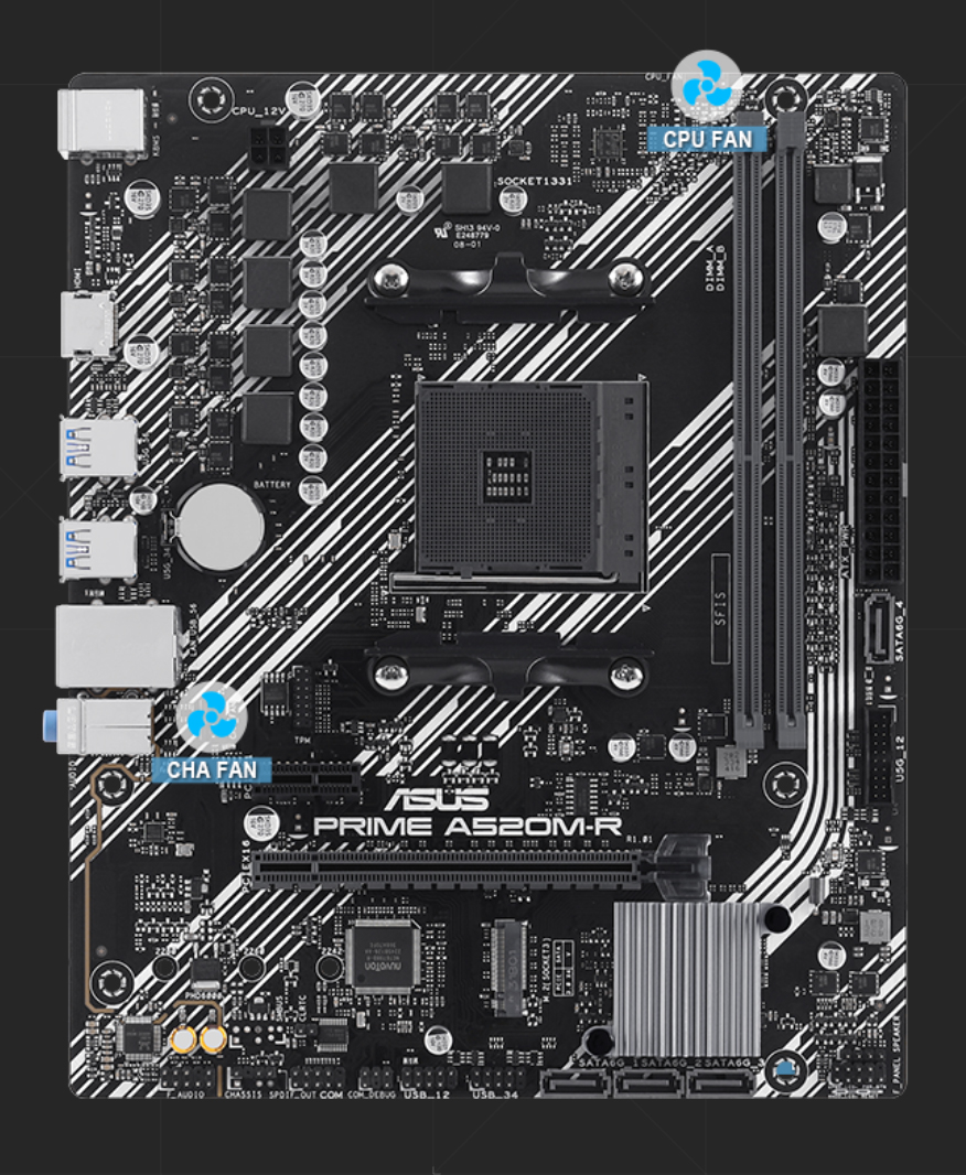 ASUS PRIME A520M-R DDR4 HDMI PCIE 4.0 AM4 mATX