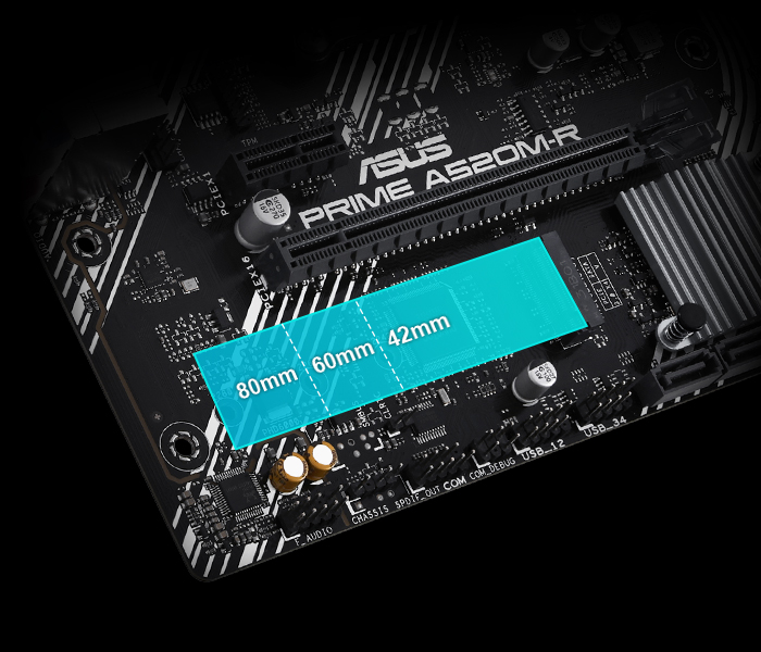 ASUS PRIME A520M-R DDR4 HDMI PCIE 4.0 AM4 mATX