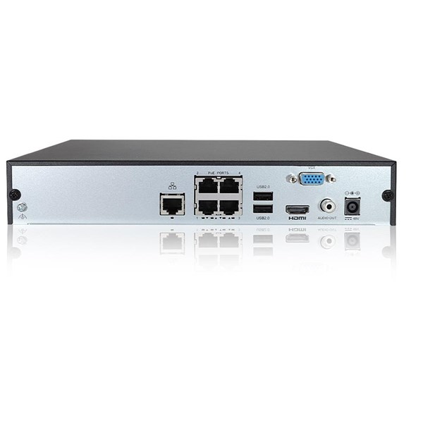 UNV 4kanal PoE 8mp 1-diskli NVR Kayıt Cihazı NVR301-04S3-P4