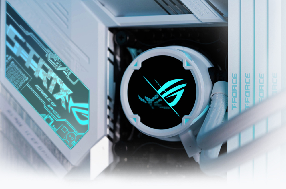 ASUS 240mm ROG STRIX LC II 240 ARGB AM4-1700p Sıvı Soğutmalı İşlemci Fanı Beyaz / 90RC00E2-M0UAY4