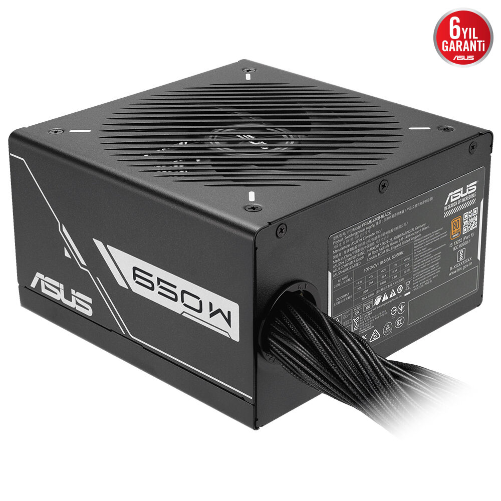 ASUS 650w 80+ BRONZE PRIME 650B Power Supply / 90YE00Y1-B0NA00