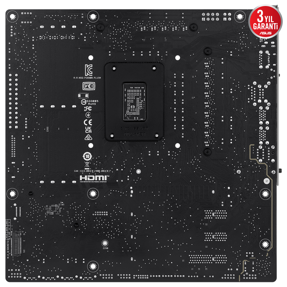 ASUS PRIME Z890M-PLUS WIFI6 DDR5 HDMI-DP TYPEC PCIE 5.0 1851p mATX