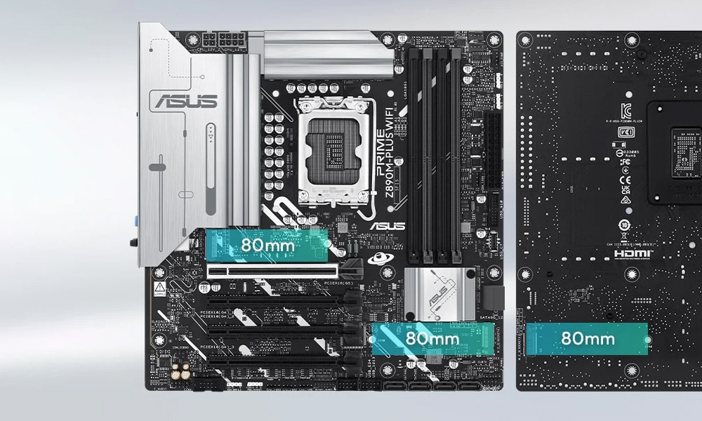 ASUS PRIME Z890M-PLUS WIFI6 DDR5 HDMI-DP TYPEC PCIE 5.0 1851p mATX