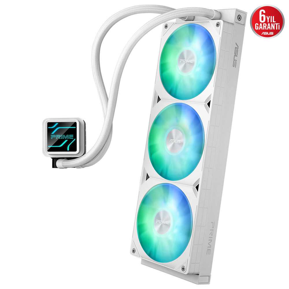 ASUS 360mm PRIME LC 360 ARGB AM5-1851p Sıvı Soğutmalı İşlemci Fanı Beyaz / 90RC0102-B0EAY0