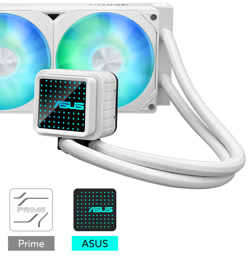 ASUS 360mm PRIME LC 360 ARGB AM5-1851p Sıvı Soğutmalı İşlemci Fanı Beyaz / 90RC0102-B0EAY0