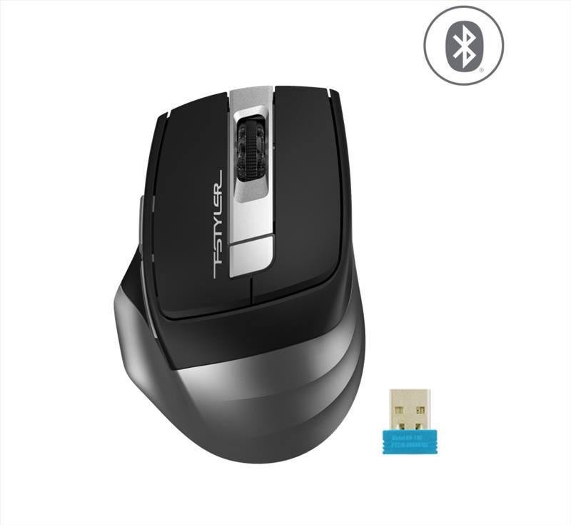 A4 TECH FB35 Bluetooth & 2.4G Kablosuz 2000dpi Gri Nano Mouse ikinci görünüm