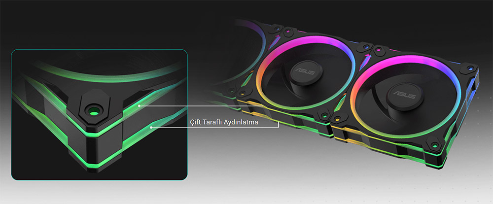 Asus Prime MR120 ARGB 120mm PWM Kasa Fanı - Beyaz /  90DA00I3-B09000