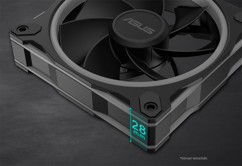 Asus Prime MR120 ARGB 120mm PWM Kasa Fanı - Beyaz /  90DA00I3-B09000