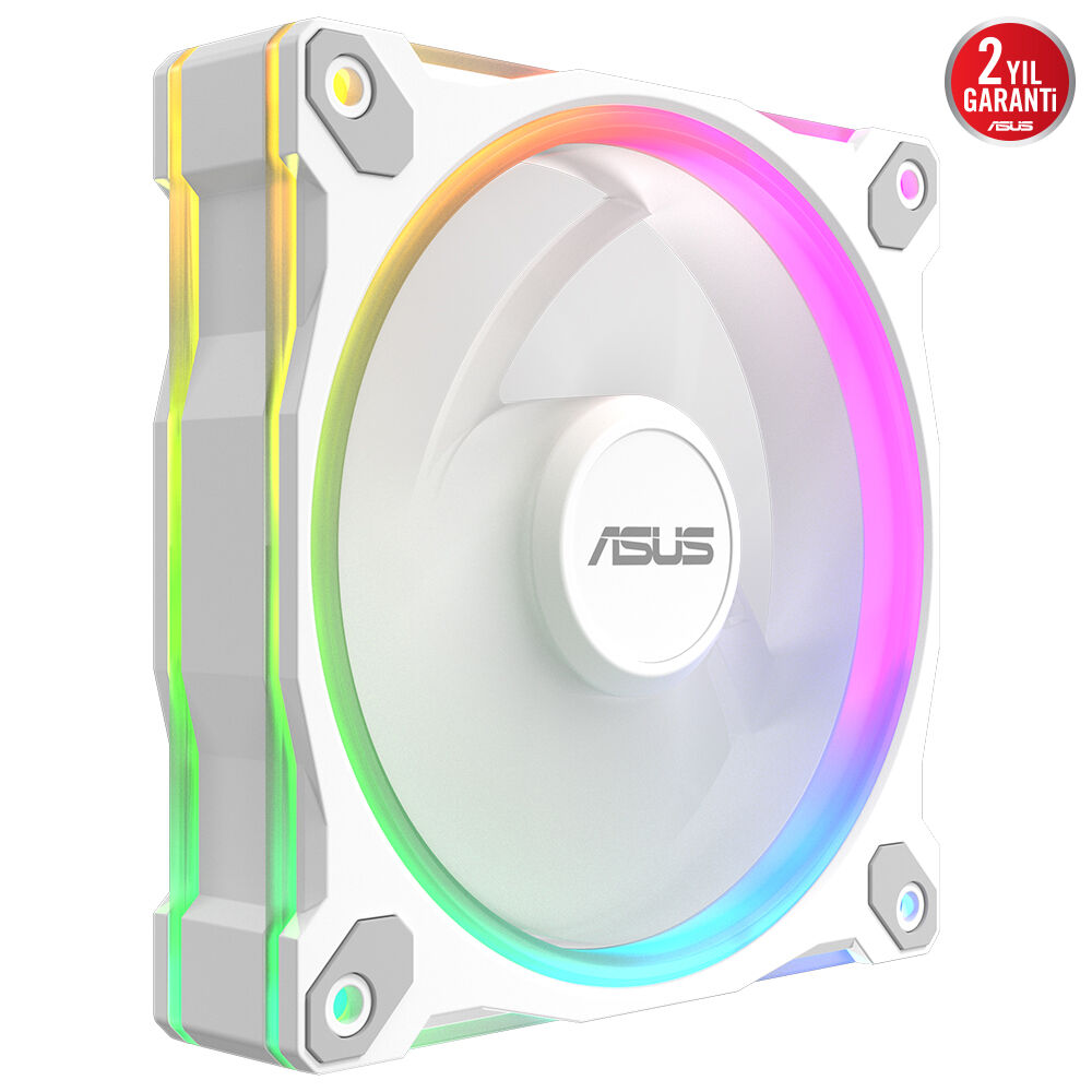 ASUS Prime MR120 Reverse Blade ARGB 120mm Kasa ve Radyatör Fanı (Ters Kanat - Beyaz) / 90DA00L3-B09000