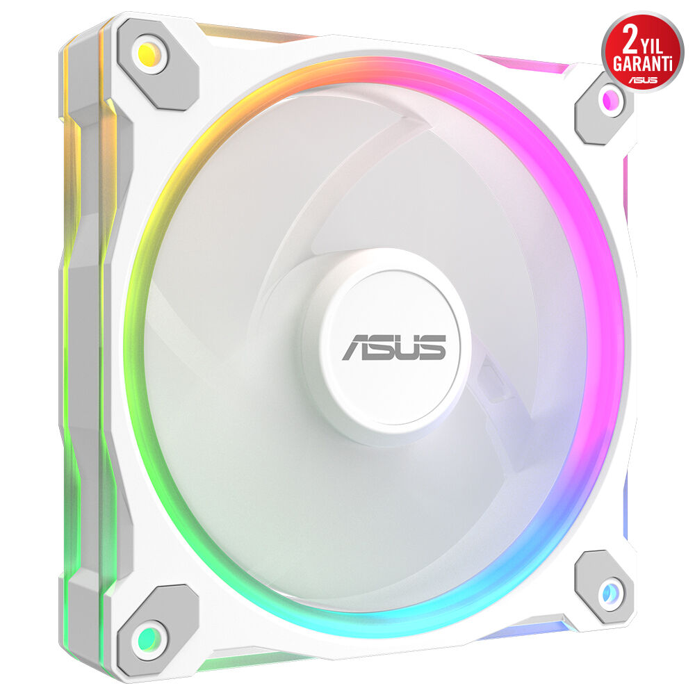 ASUS Prime MR120 Reverse Blade ARGB 120mm Kasa ve Radyatör Fanı (Ters Kanat - Beyaz) / 90DA00L3-B09000
