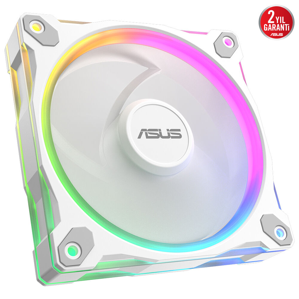 ASUS Prime MR120 Reverse Blade ARGB 120mm Kasa ve Radyatör Fanı (Ters Kanat - Beyaz) / 90DA00L3-B09000 ikinci görünüm
