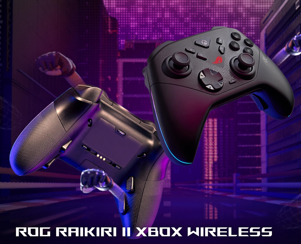 ASUS ROG Raikiri II GX501 Xbox ve PC Uyumlu RGB Kablosuz Gamepad