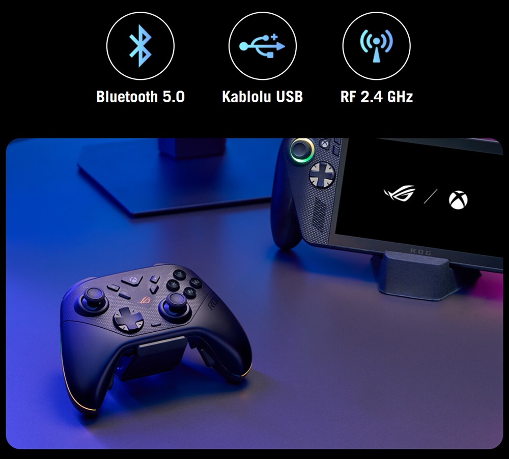 ASUS ROG Raikiri II GX501 Xbox ve PC Uyumlu RGB Kablosuz Gamepad