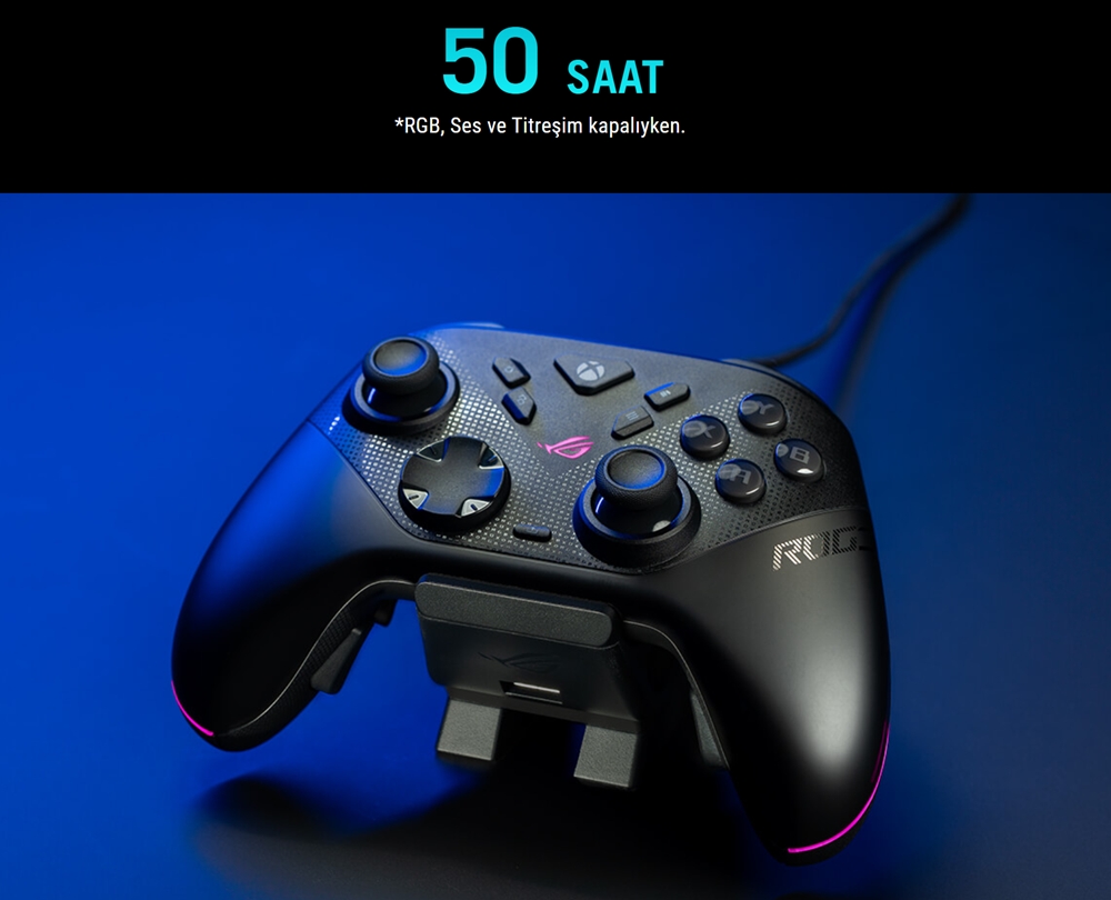 ASUS ROG Raikiri II GX501 Xbox ve PC Uyumlu RGB Kablosuz Gamepad