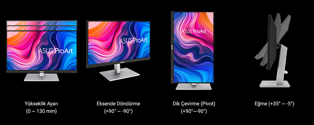 ASUS 23.8" IPS PROART PA247CV 5ms 75Hz HDMI-DP TypeC Multimedya Gırafik Tasarım Monitörü 1920x1080 / 90LM03Y1-B02370