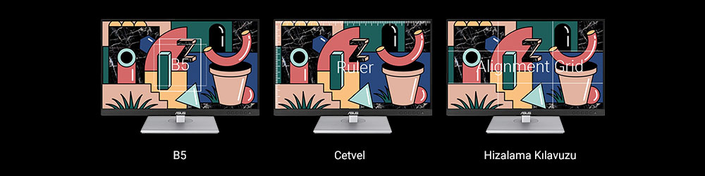 ASUS 23.8" IPS PROART PA247CV 5ms 75Hz HDMI-DP TypeC Multimedya Gırafik Tasarım Monitörü 1920x1080 / 90LM03Y1-B02370
