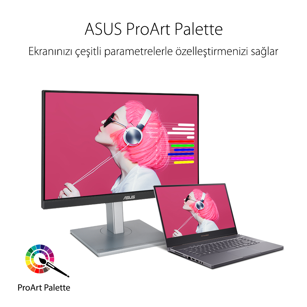 ASUS 23.8" IPS PROART PA247CV 5ms 75Hz HDMI-DP TypeC Multimedya Gırafik Tasarım Monitörü 1920x1080 / 90LM03Y1-B02370