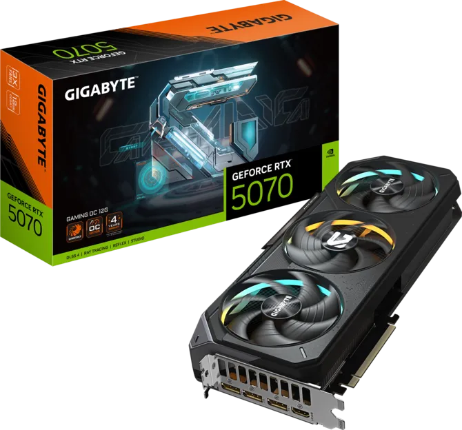 GIGABYTE RTX5070 GAMING OC GV-N5070GAMING OC-12GD GDDR7 192bit HDMI-DP PCIE 5.0 ikinci görünüm