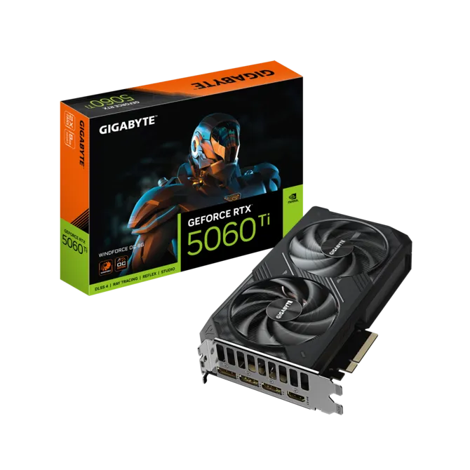 GIGABYTE 8GB RTX5060TI WINDFORCE OC GV-N506TWF2 OC-8GD GDDR7 128bit PCIE 5.0 ikinci görünüm