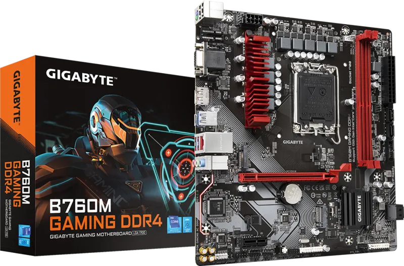 GIGABYTE B760M GAMING DDR4 HDMI-DP TYPEC PCIE 4.0 1700p mATX ikinci görünüm