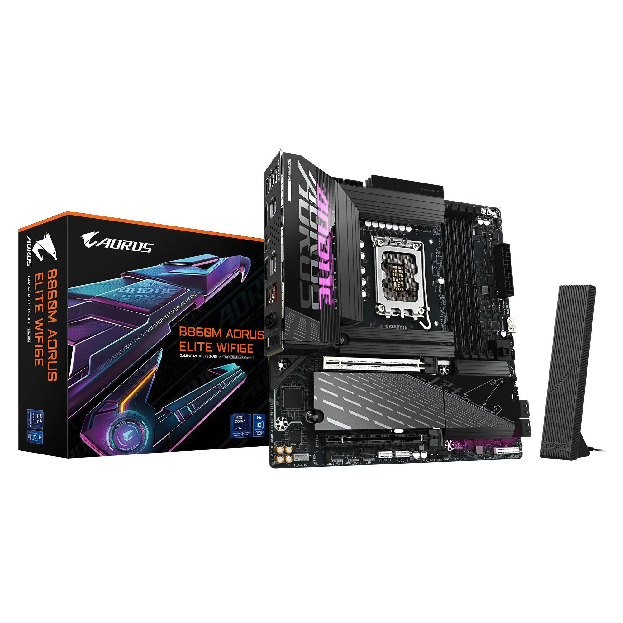 GIGABYTE B860M AORUS ELITE WIFI6E DDR5 HDMI-DP PCIE 5.0 1851p mATX