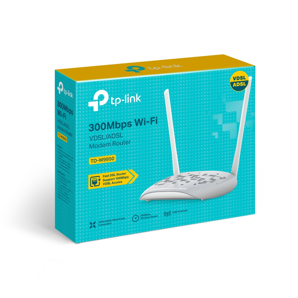 TP-LINK TD-W9950 N300 VDSL Modem Router ikinci görünüm