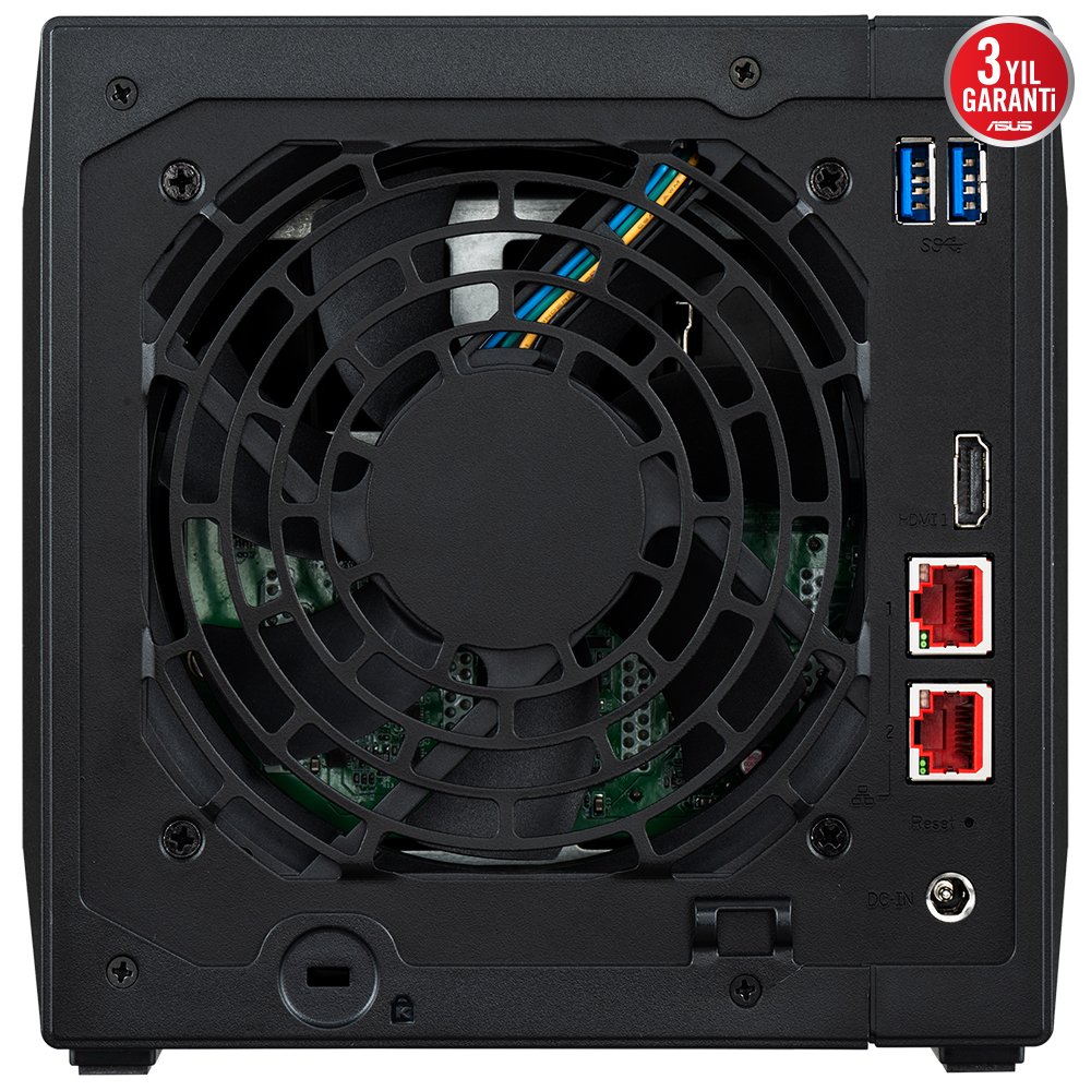 ASUSTOR 4diskli Celeron N5105 QC-4GB RAM-2-2.5GbE Nas Server AS5404T