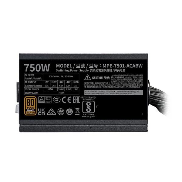 COOLERMASTER 750W 80+ BRONZE TD500 v2 KGNN75-STU Gaming E-ATX PC Kasası