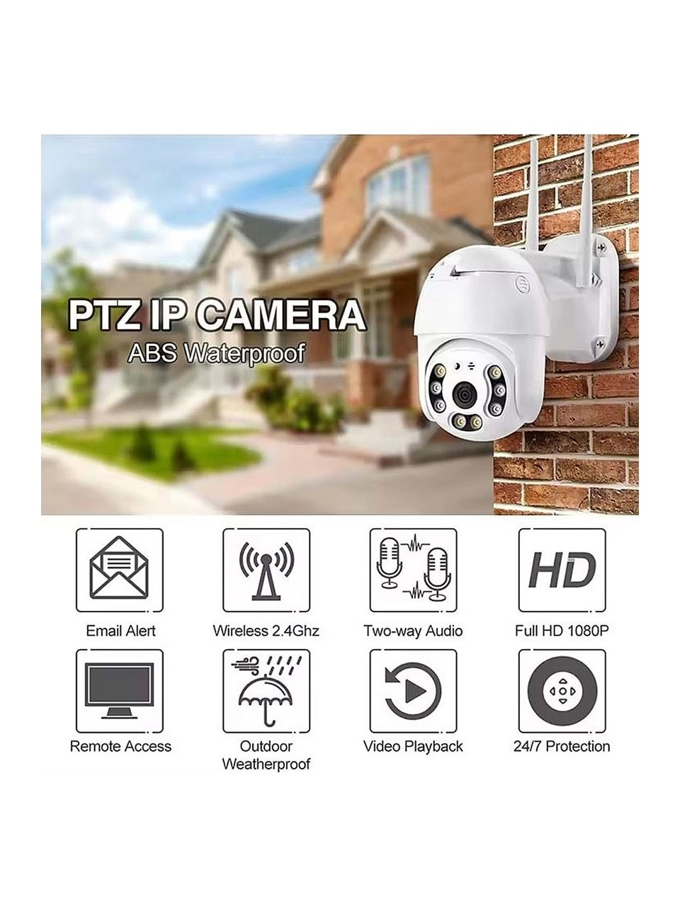 APRONX 3MP PTZ Speed Dome 2.8mm Wıfı Kablosuz IP Kamera APX-WP70