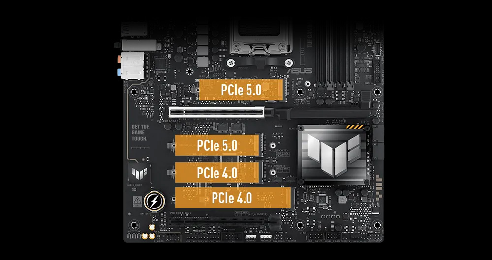 ASUS TUF GAMING X870-PLUS WIFI-7 DDR5 HDMI DP PCIE 5.0 AM5 ATX