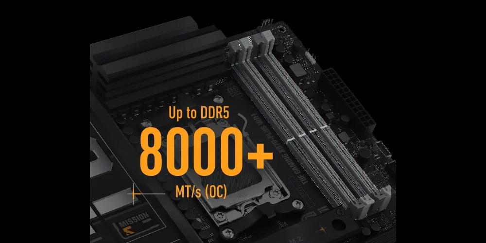 ASUS TUF GAMING X870-PLUS WIFI-7 DDR5 HDMI DP PCIE 5.0 AM5 ATX