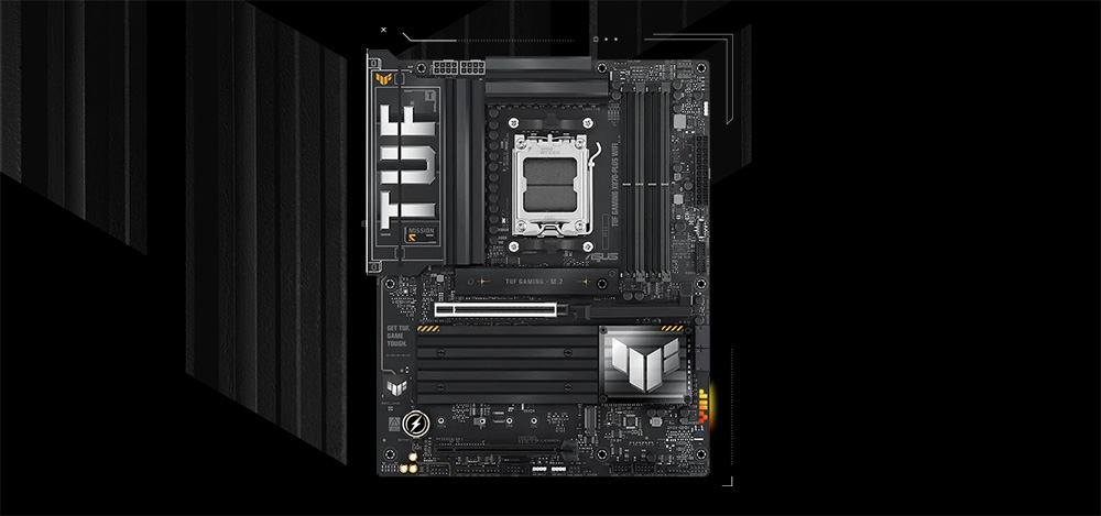 ASUS TUF GAMING X870-PLUS WIFI-7 DDR5 HDMI DP PCIE 5.0 AM5 ATX