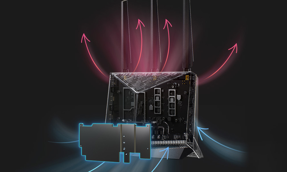 ASUS RT-BE86U Wıfı7 BE6800 Dual Band Router
