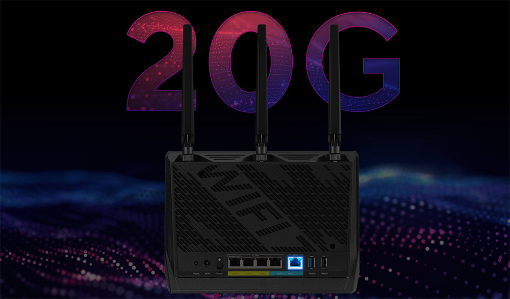 ASUS RT-BE86U Wıfı7 BE6800 Dual Band Router