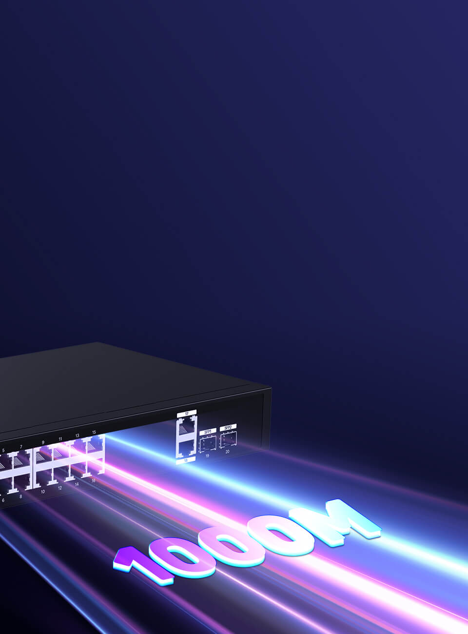 TENDA 16port PoE 250w 2-SFP 2-Uplink Gigabit Yönetilemez Switch TEG1120P-16-250W