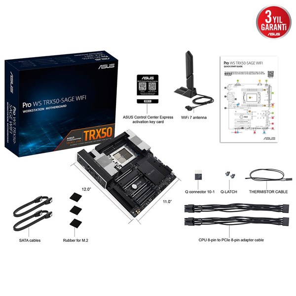 ASUS PRO WS TRX50 SAGE WIFI DDR5 ECC PCIE 4.0 TRX50 ATX