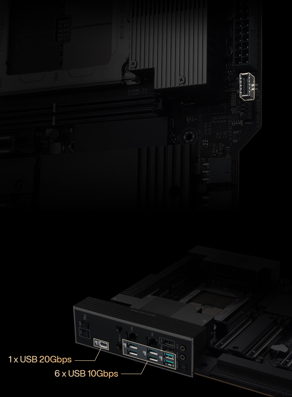 ASUS PRO WS TRX50 SAGE WIFI DDR5 ECC PCIE 4.0 TRX50 ATX