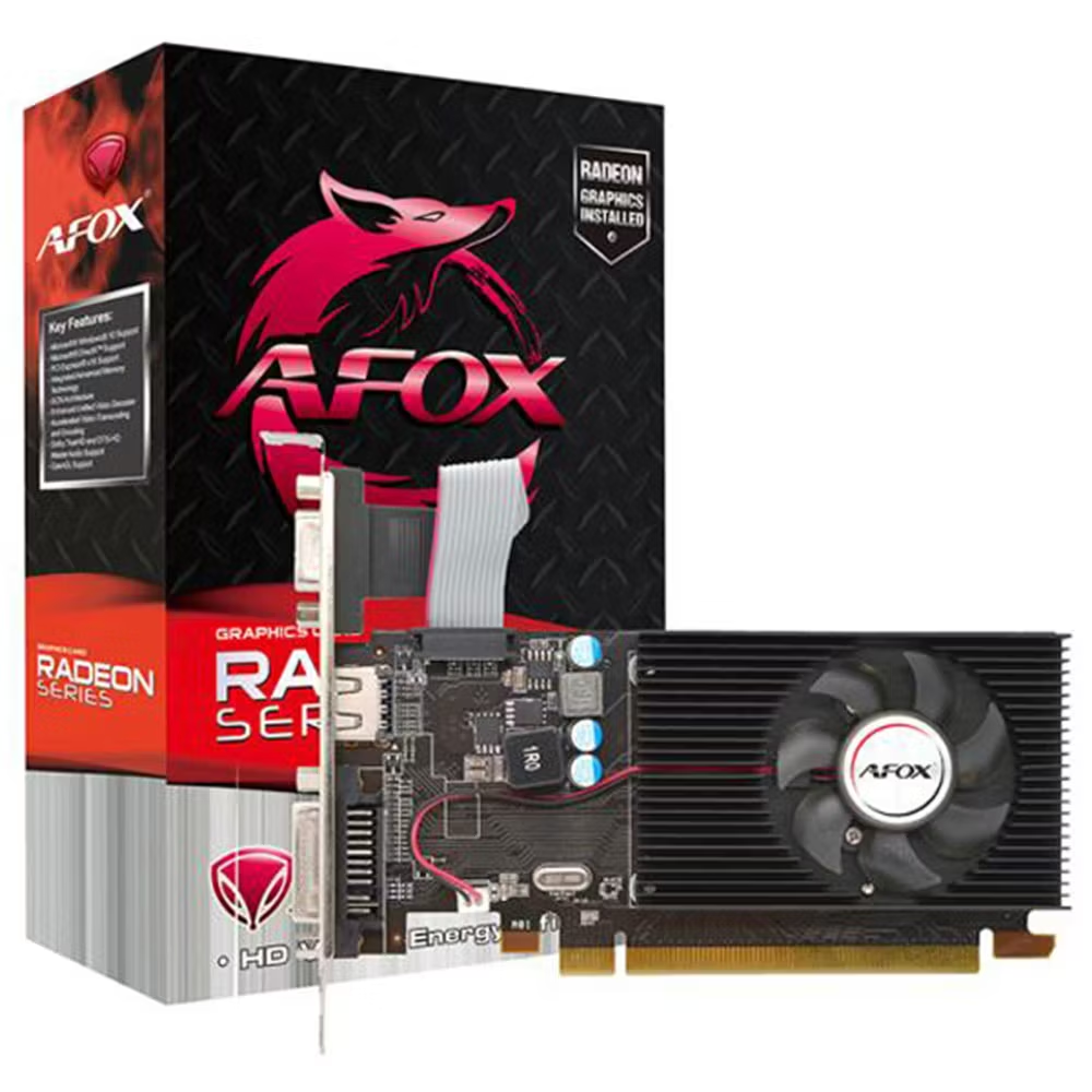 AFOX 2GB R5 230 AFR5230-2048D3L5 DDR3 64bit HDMI-DVI PCIE 2.0 ikinci görünüm