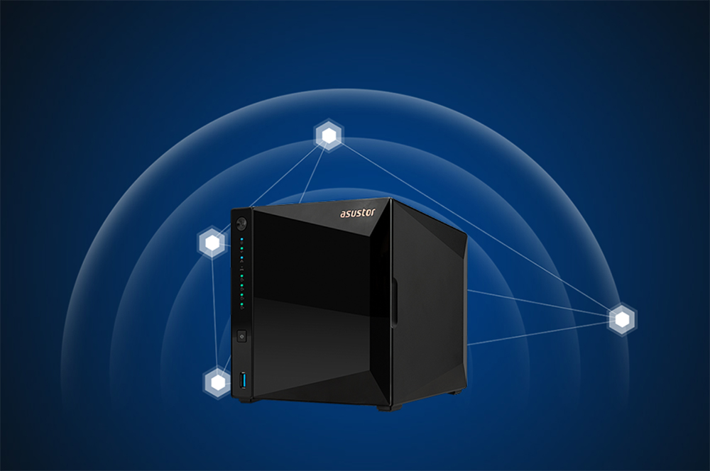 ASUSTOR 4diskli Realtek QC-2GB RAM-2.5GbE Nas Server AS3304T v2