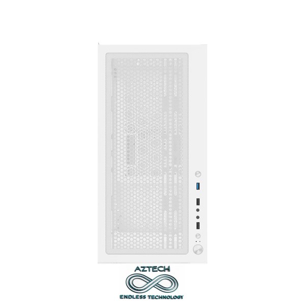 AZTECH AZT101 W Gaming Mid-Tower PC Kasası Beyaz