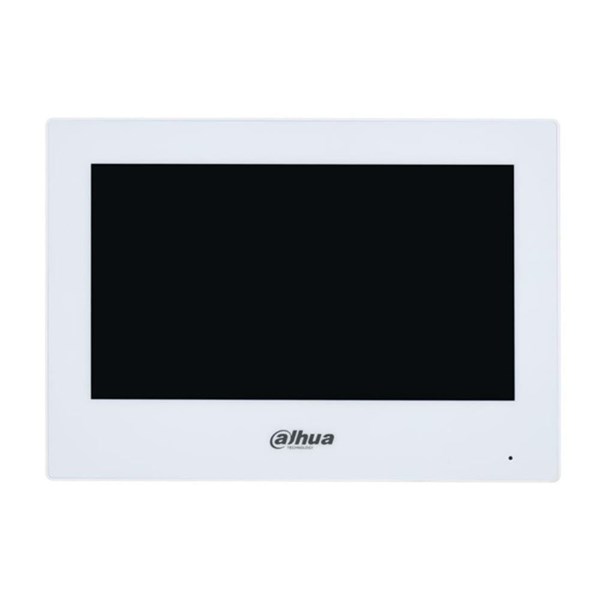 DAHUA 7" Dokunmatik DHI-VTH2621GW-WP Dahili WıFı IP Intercom Monitörü 1024x600 Beyaz ikinci görünüm