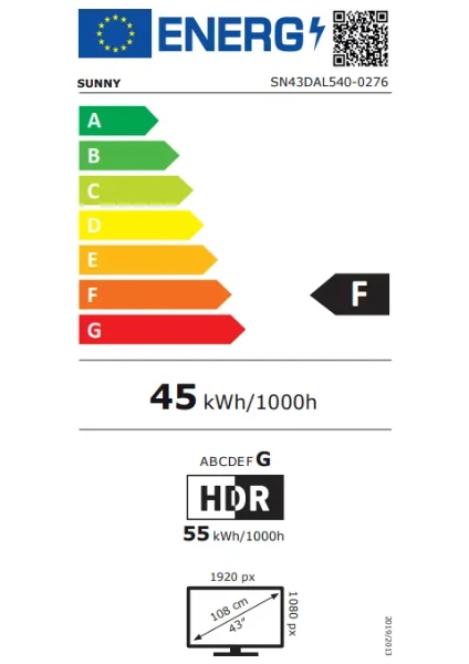 SUNNY 43" 43DAL540 WEBOS LED TV
