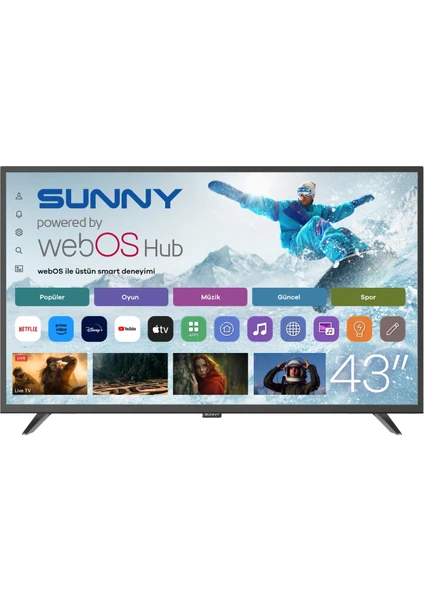 SUNNY 43" 43DAL540 WEBOS LED TV ikinci görünüm