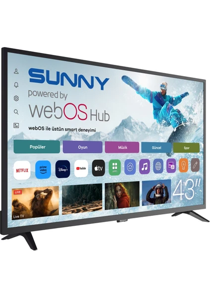 SUNNY 43" 43DAL540 WEBOS LED TV