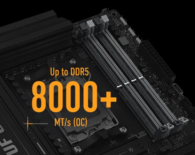 ASUS TUF GAMING B850M-PLUS WIF-7 DDR5 HDMI DP PCIE 5.0 AM5 mATX